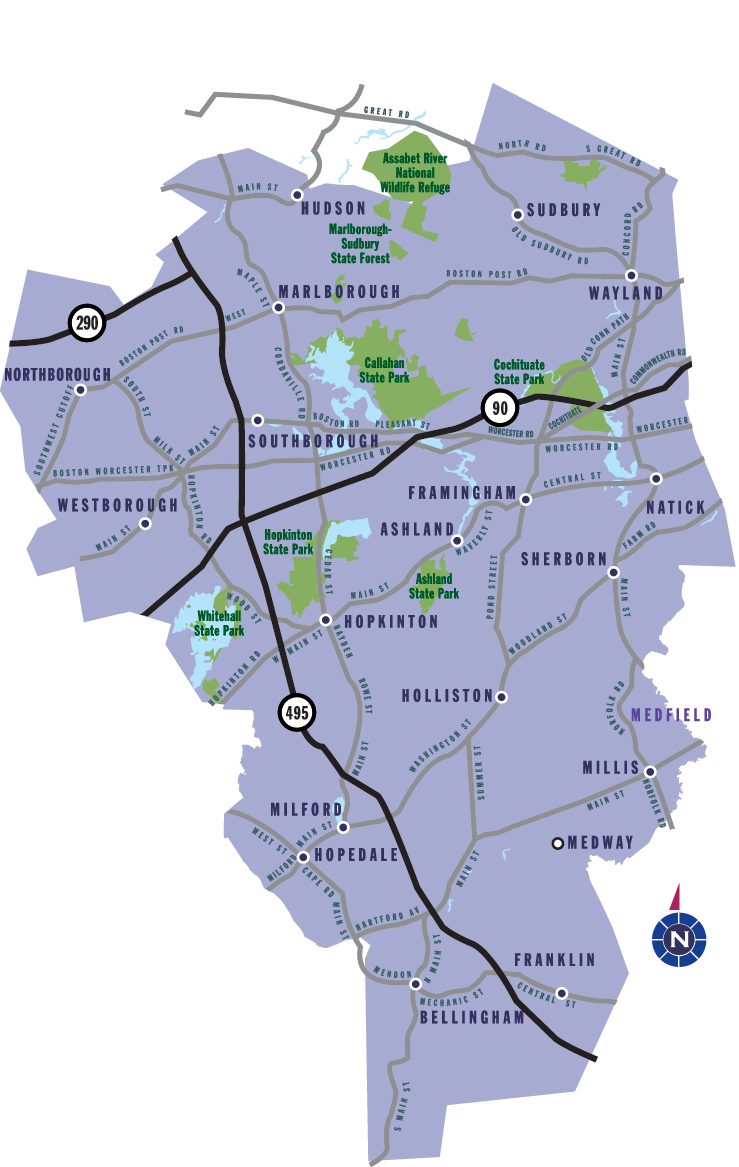 Metrowest Map
