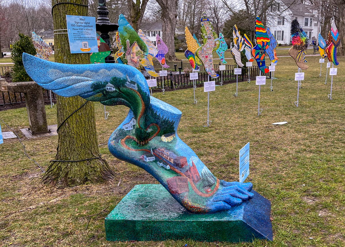 Winged Foot Sculpture Michael Alfano Common