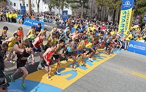 Boston Marathon start line